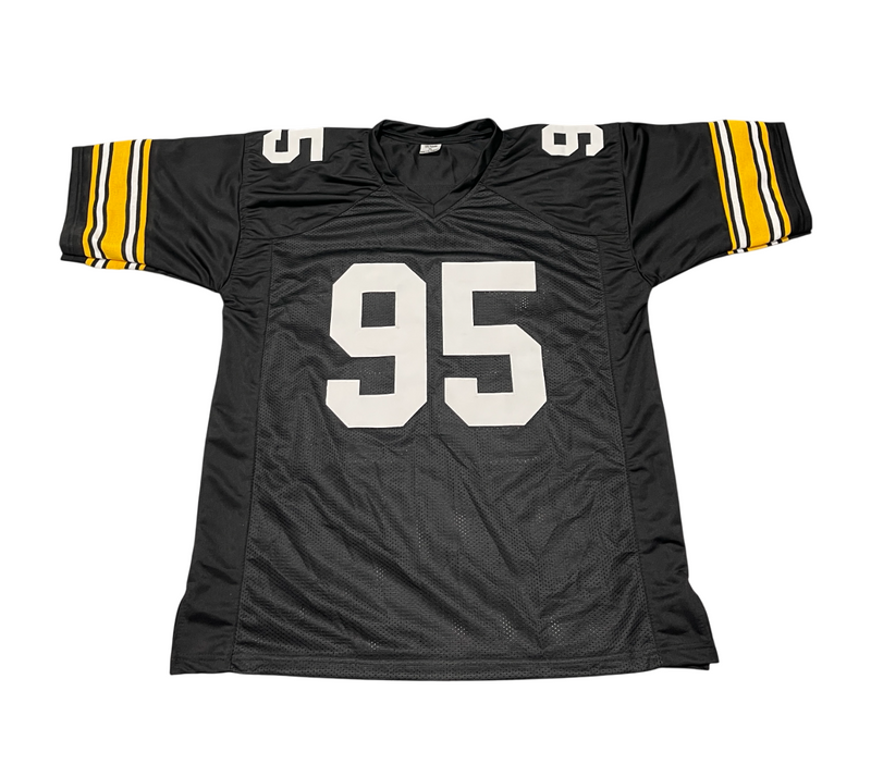 Greg Lloyd Signed Pittsburgh Steelers Custom Jersey Beckett Witness BAS COA