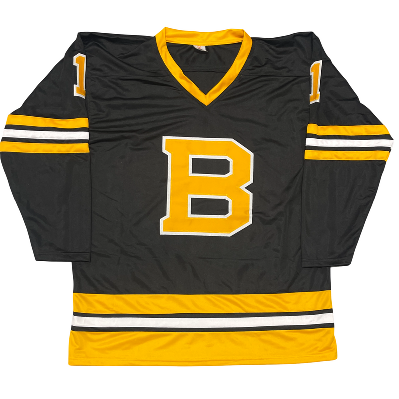 Rejean Lemelin Signed Boston Bruins Custom Jersey Beckett Witness BAS COA