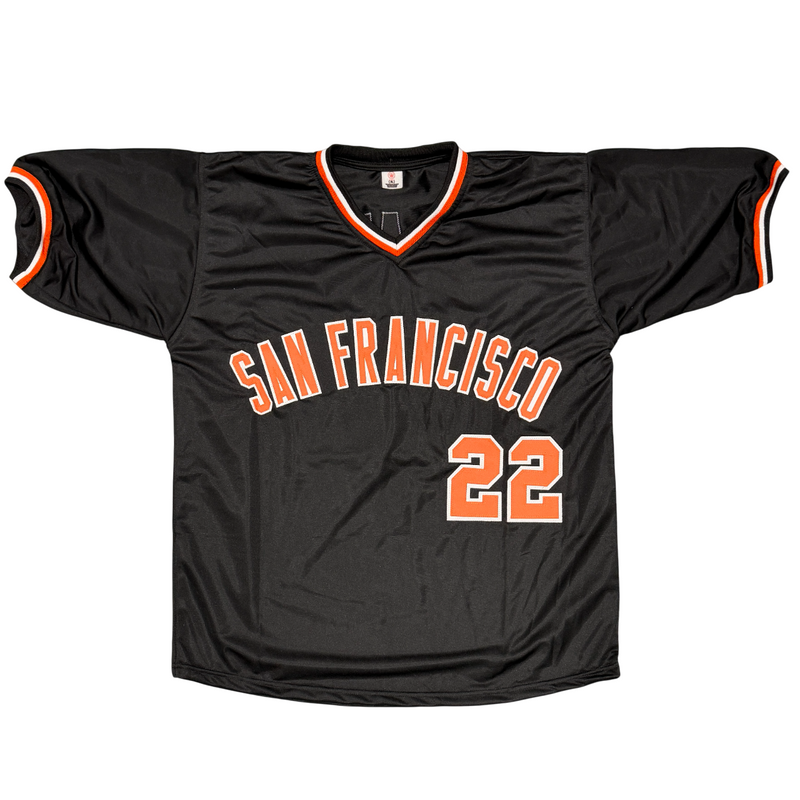 Jack Clark Signed Autographed SF Giants Custom Jersey w/ 3 Ins JSA Witness COA B