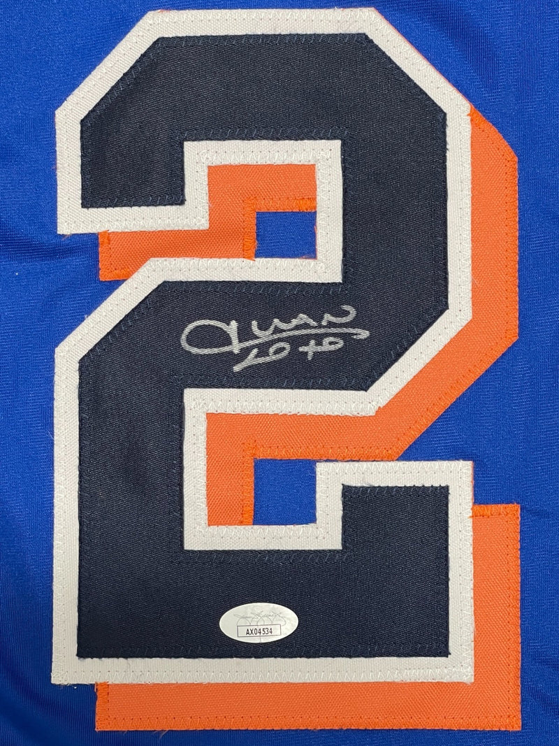 Juan Soto Signed Autographed New York Mets Blue Custom Jersey JSA COA