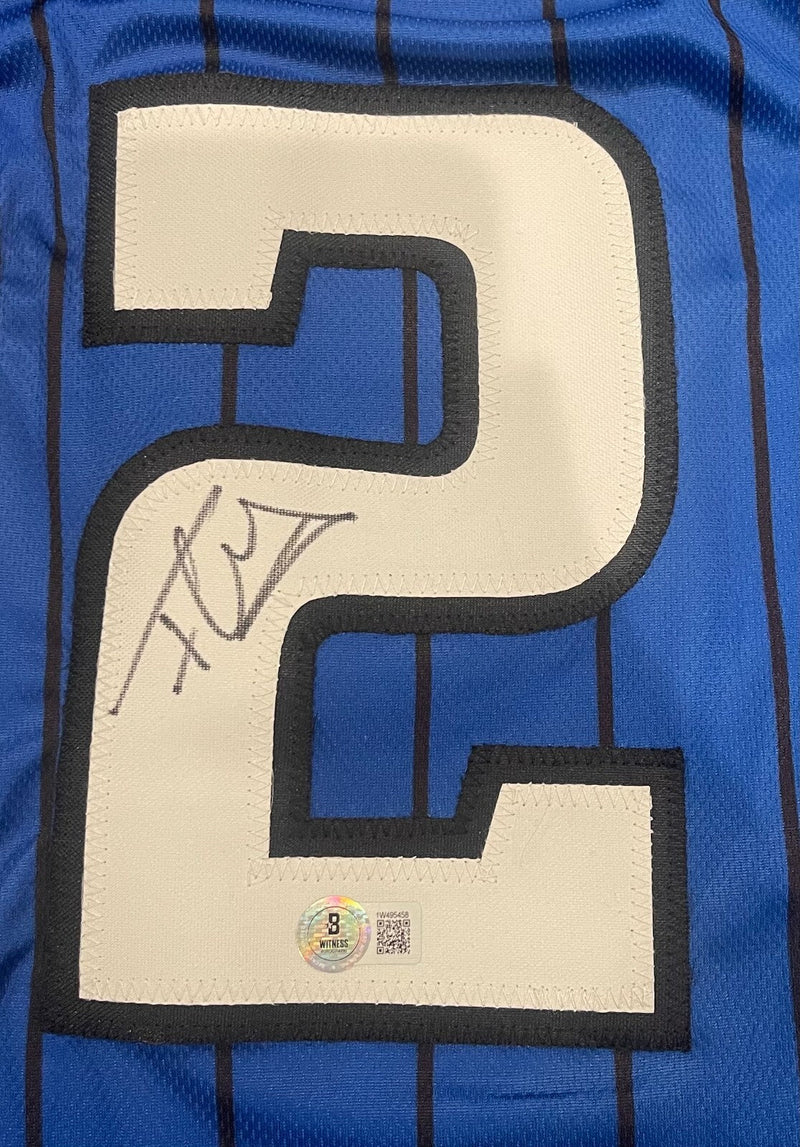 Franz Wagner Signed Orlando Magic Custom Jersey Beckett Witness BAS COA