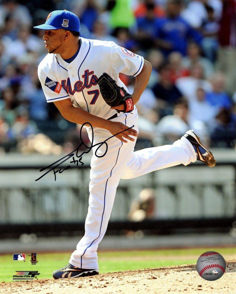 Francisco Rodriguez Signed Autographed New York Mets Photo File 8x10 LSCM COA