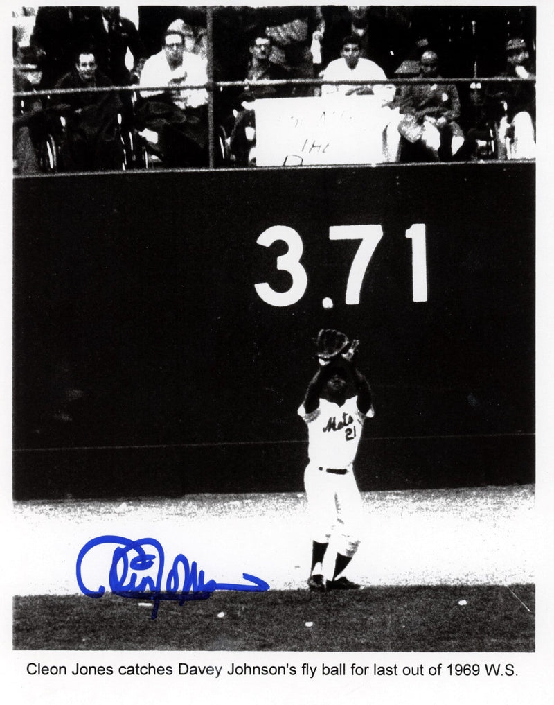 Cleon Jones Signed Autographed New York Mets 8x10 Photo LSCM COA #1