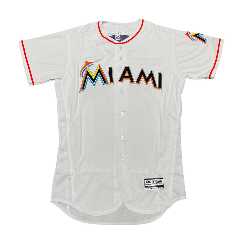 Ichiro Suzuki Signed Miami Marlins Majestic Authentic Jersey MILL CREEK COA BAS