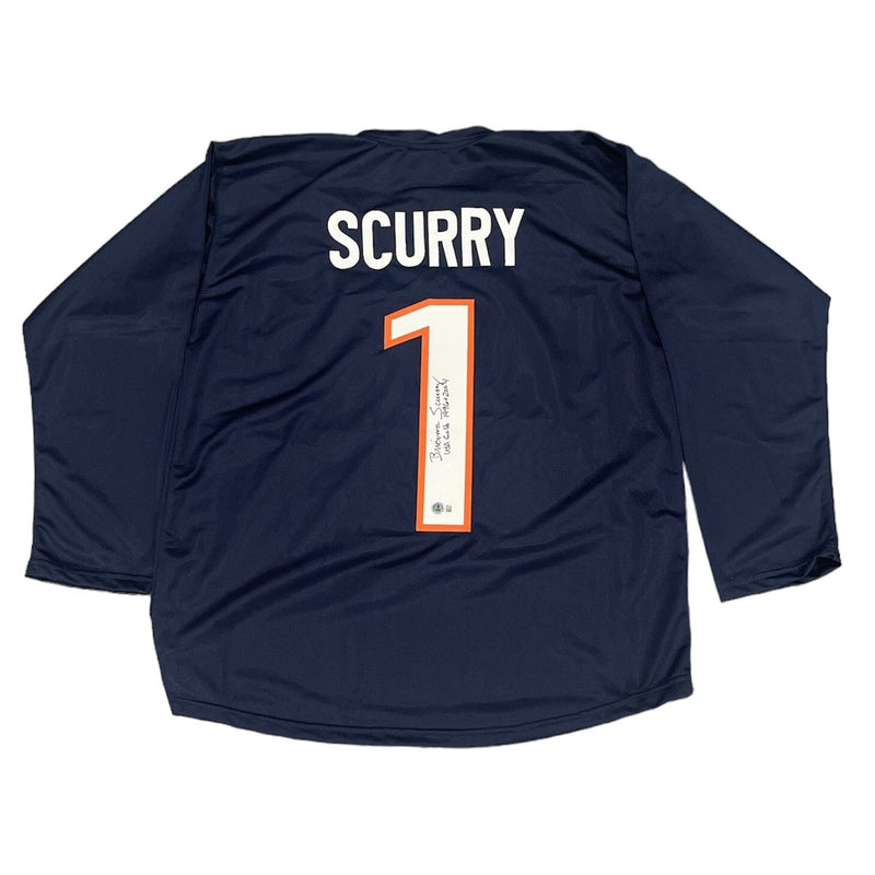 Brianna Scurry Signed United States Custom Jersey w/ ins Beckett Wit BAS COA