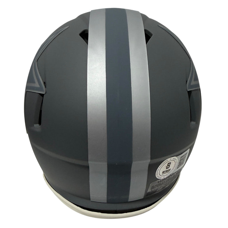 Brandon Aubrey Signed Dallas Cowboys Slate Mini Helmet Beckett Witness BAS COA