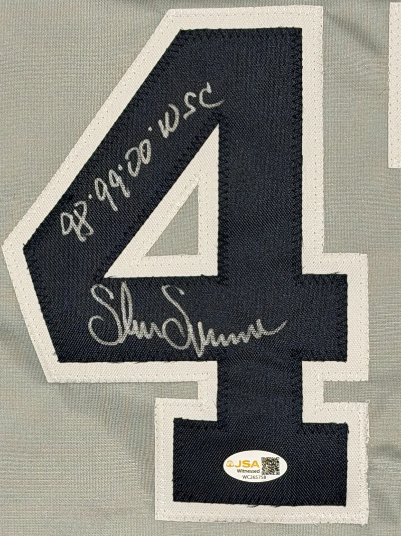 Shane Spencer Signed New York Yankees Custom Jersey 98 99 00 WSC JSA Wit COA