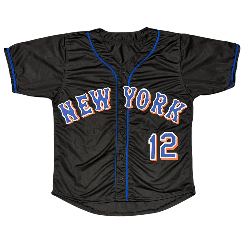 Roberto Alomar Signed Autographed New York Mets Custom Jersey JSA Witness COA