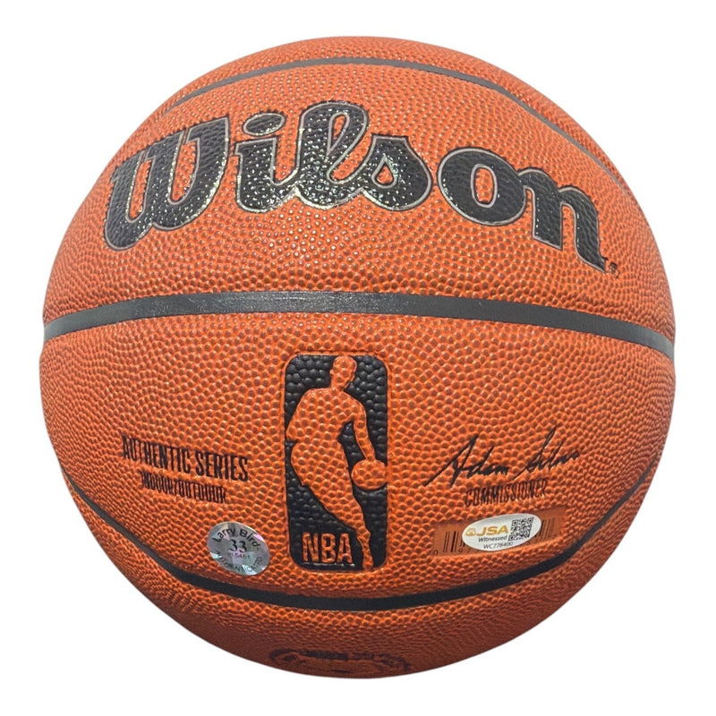 Larry Bird Signed Autographed Wilson NBA Basketball JSA Witness COA + Bird Holo