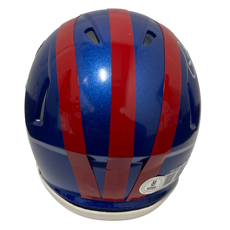 Lawrence Taylor Signed Auto NY Giants ALT Mini Helmet Beckett Witness BAS COA
