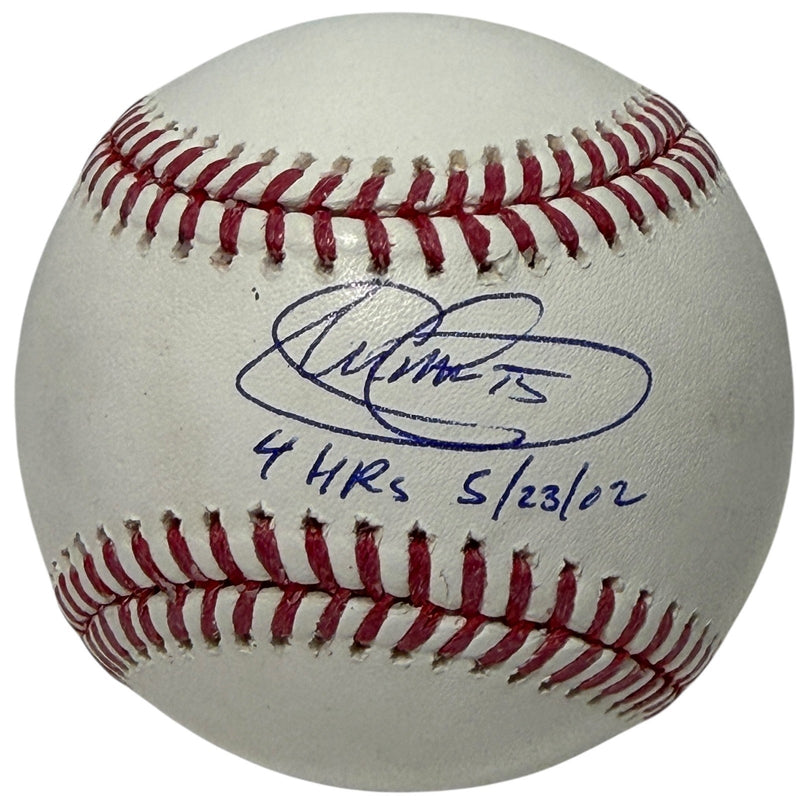 Shawn Green Signed Autographed ROMLB Baseball w/ 4 HR 5/23/02 JSA Witness COA