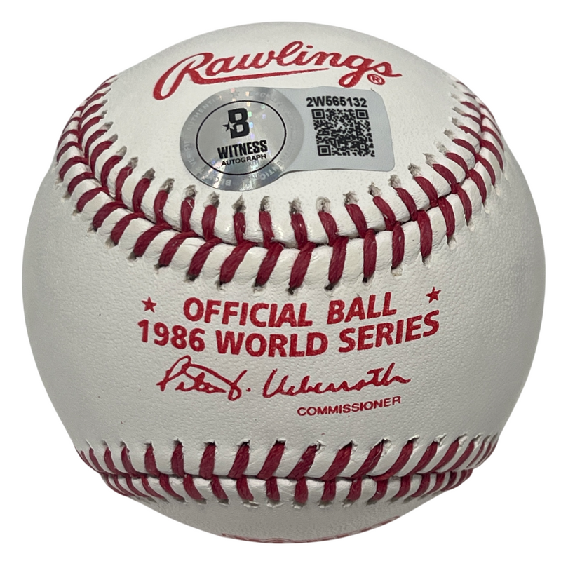 Ray Knight Signed Auto 1986 World Series Baseball w/ 1986 WS MVP Beckett BAS COA