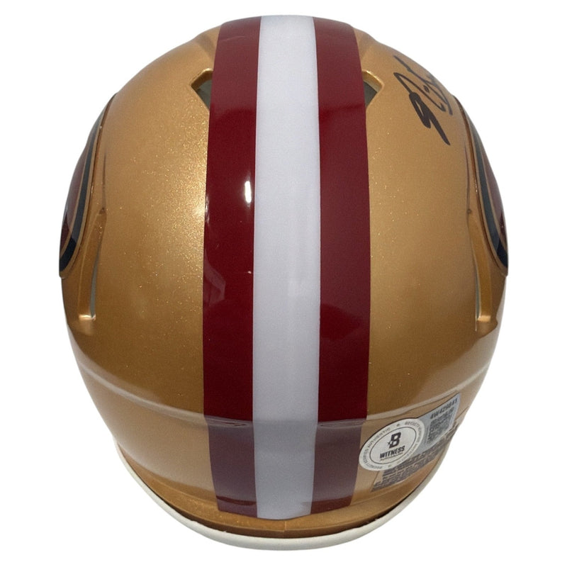 NaVorro Bowman Signed San Francisco 49ers Speed Mini Helmet Beckett Wit BAS COA