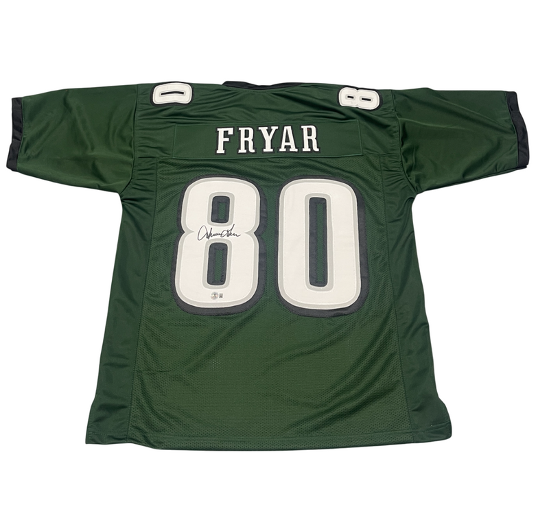 Irving Fryar Signed Custom Philadelphia Eagles Jersey Beckett Witness BAS COA