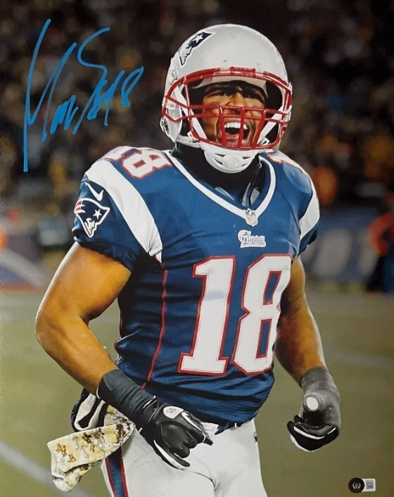 Matthew Slater Signed Auto 16x20 Photo New England Patriots Beckett Wit BAS COA
