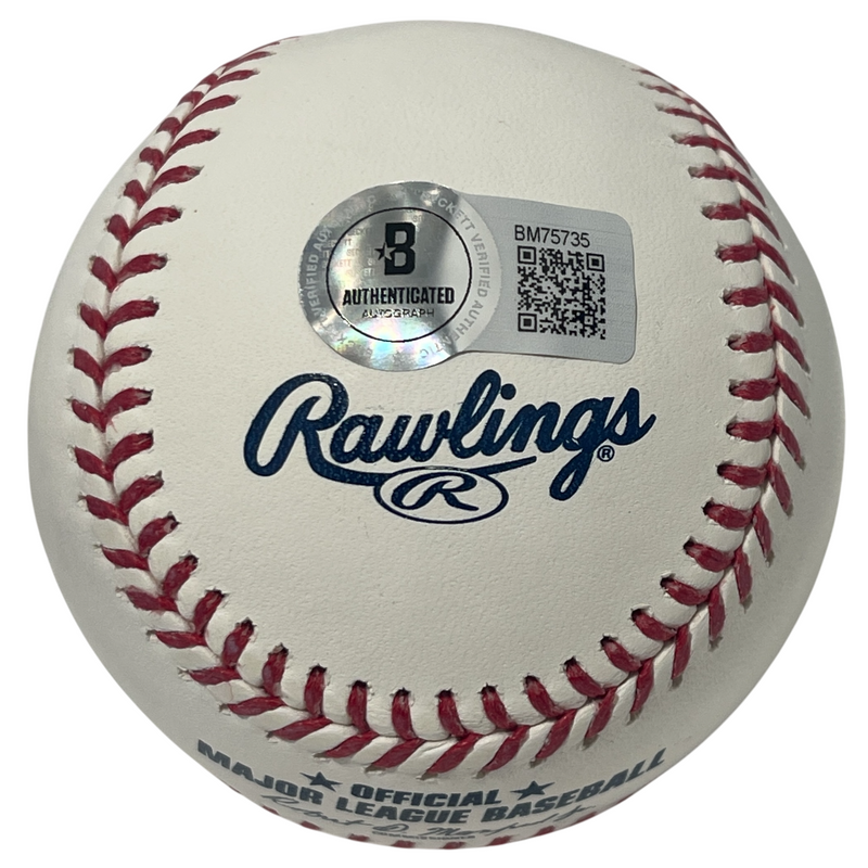 Robert Hassell III Signed Rawlings ROMLB Baseball Beckett BAS COA Nationals