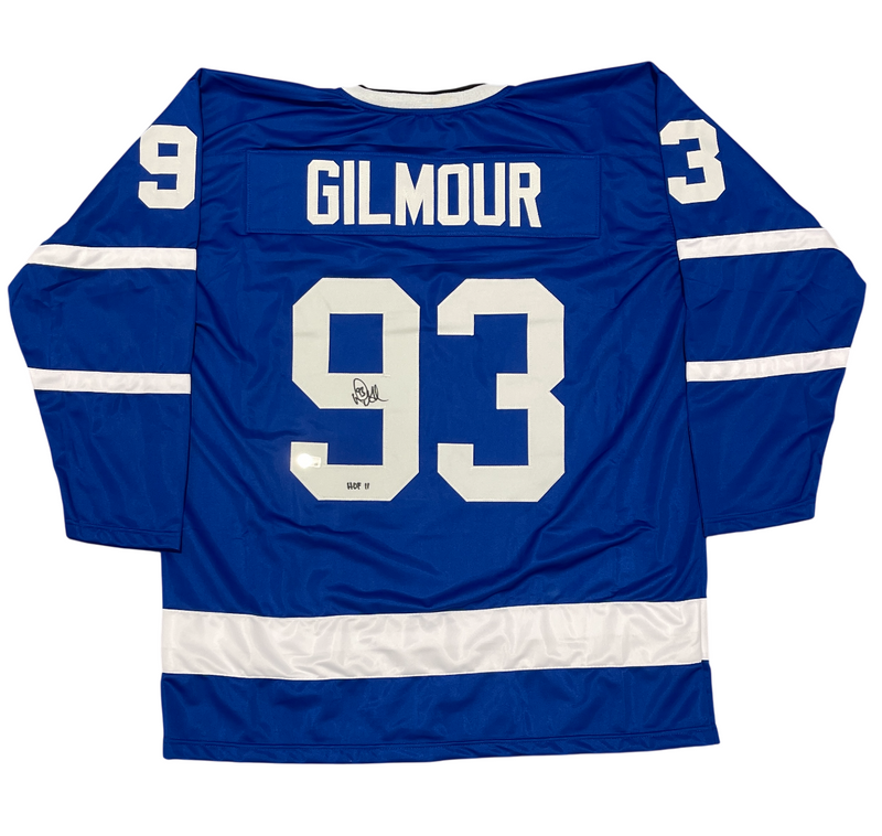 Doug Gilmour Signed Toronto Maple Leafs Custom Jersey w HOF 11 Beckett W BAS COA