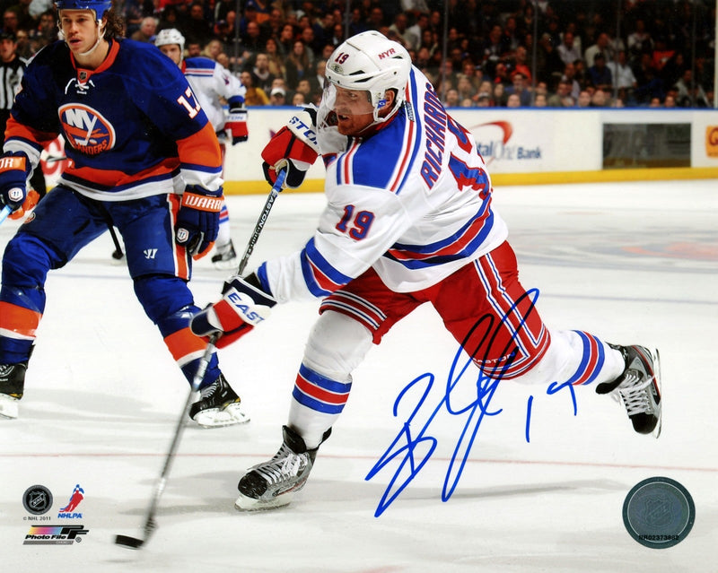 Brad Richards Signed Autographed New York Rangers 8x10 Photo File LSCM COA #2