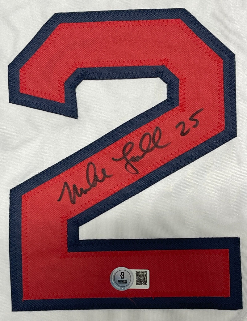 Mike Lowell Signed Boston Red Sox Custom Jersey Beckett Witness BAS COA