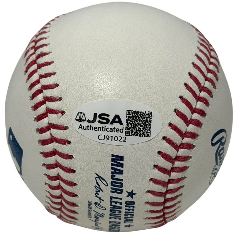Tommy John Signed Autographed ROMLB Baseball w/ Bionic Man JSA Witness COA