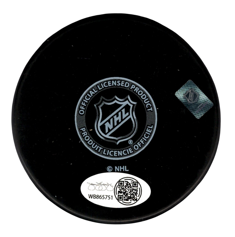 Matthew Tkachuk Signed Autographed Florida Panthers Logo Puck JSA COA