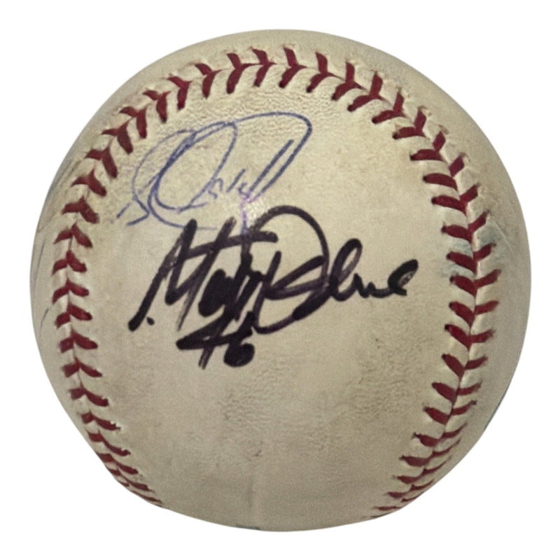 Miguel Cabrera Mike Lowell + Marlins Team Game Used ROMLB Baseball JSA COA