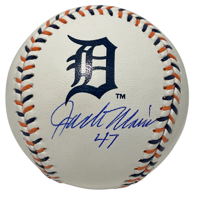 Jack Morris Signed Tigers Logo ROMLB Baseball w/ #47 Beckett Witness BAS COA