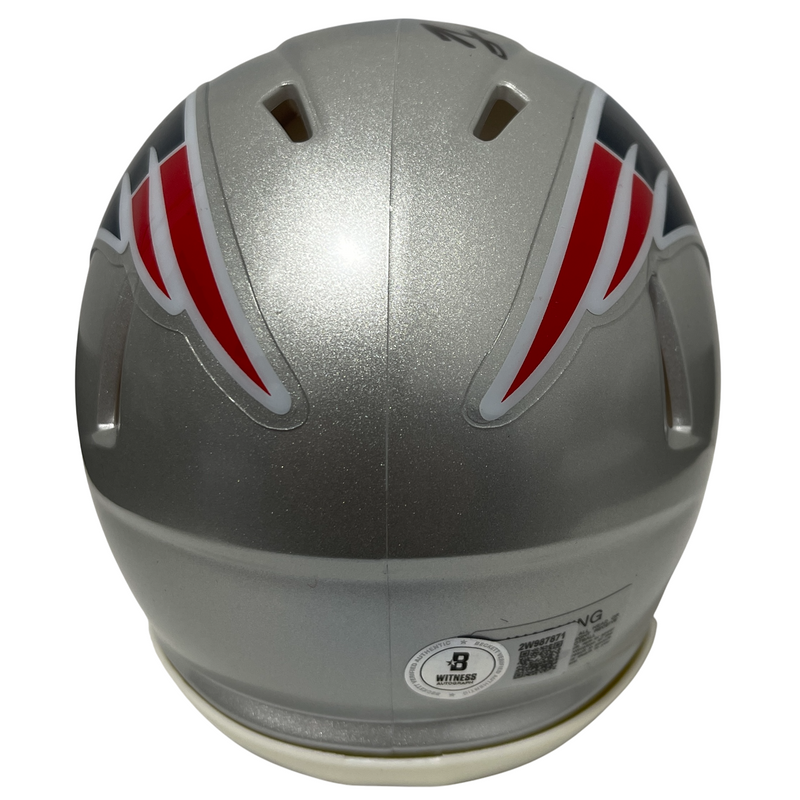 Rodney Harrison Signed New England Patriots Speed Mini Helmet Beckett W BAS COA