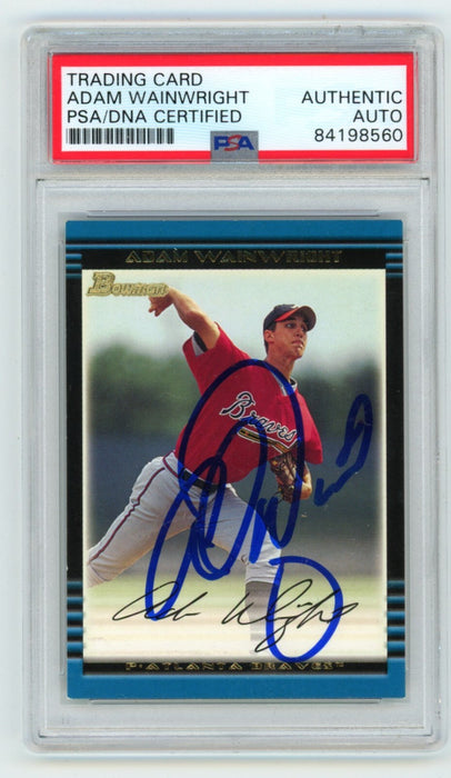 Adam Wainwright 2002 Bowman Draft Prospects #239 Rookie RC PSA Authentic Auto