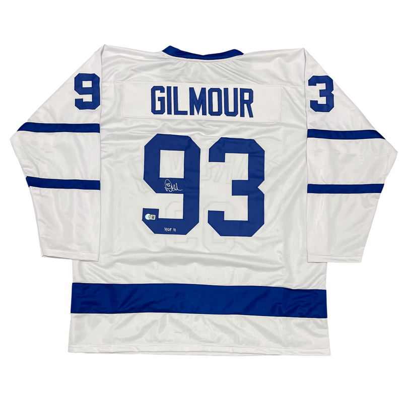Doug Gilmour Signed Toronto Maple Leafs Custom Jersey w HOF 11 Beckett W BAS COA
