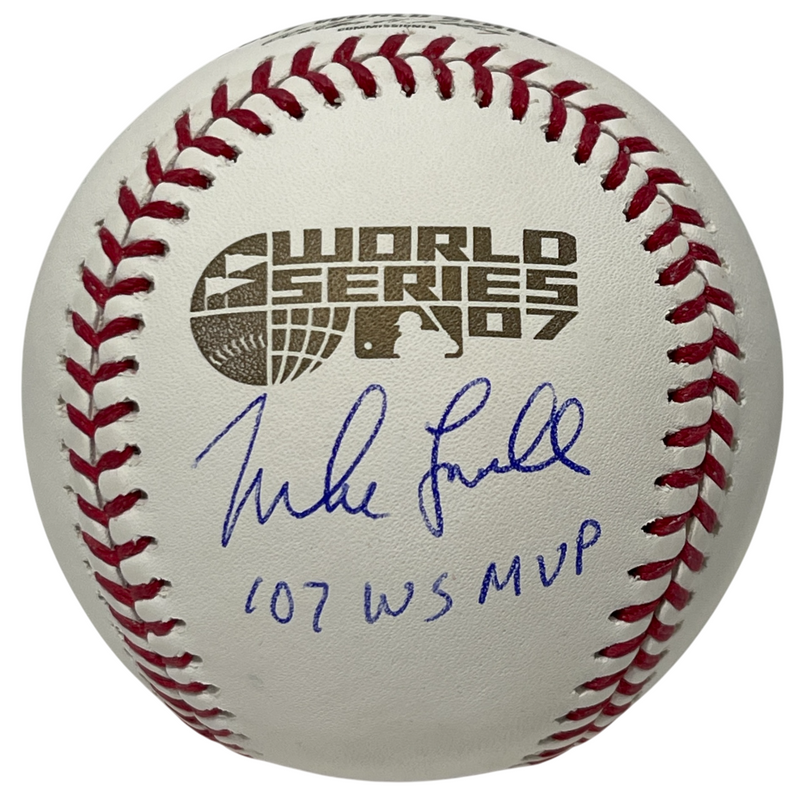 Mike Lowell Signed 2007 WS ROMLB Baseball w/ 07 WS MVP Beckett Witness BAS COA