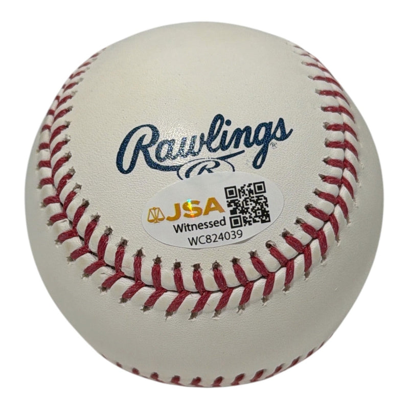 Alan Trammell Signed Autographed Hall of Fame HOF Logo Baseball JSA Witness COA