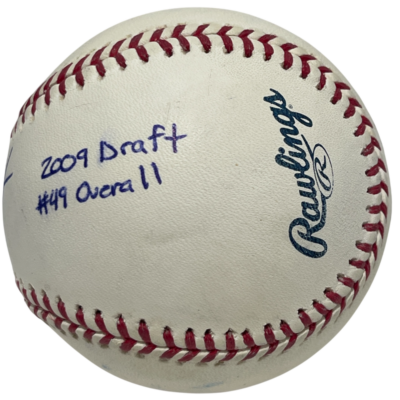 Vic Black Signed ROMLB Baseball w/ 2009 Draft 49 Overall Pirates Mets LSCM COA