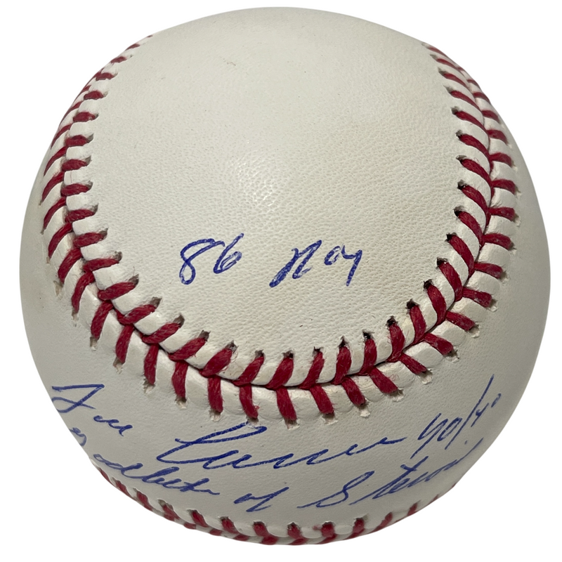 Jose Canseco Signed ROMLB Baseball w/ 4 Insc Godfather Beckett Witness BAS COA