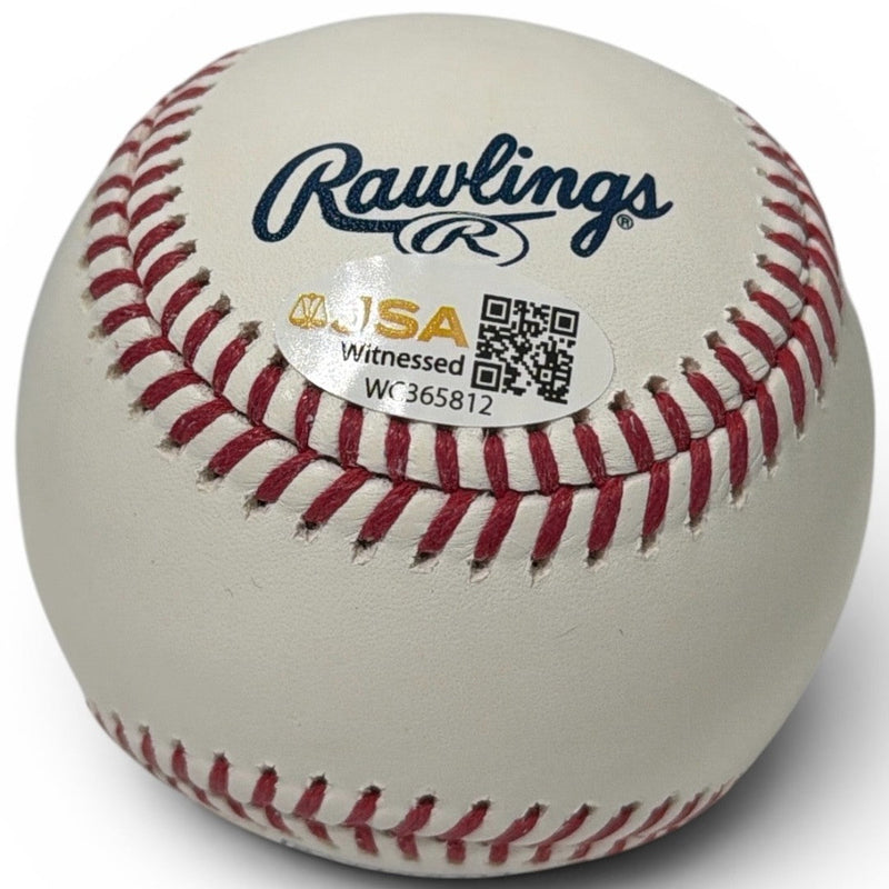 Fergie Jenkins Signed Autographed HOF Logo Baseball JSA Witness COA Chicago Cubs