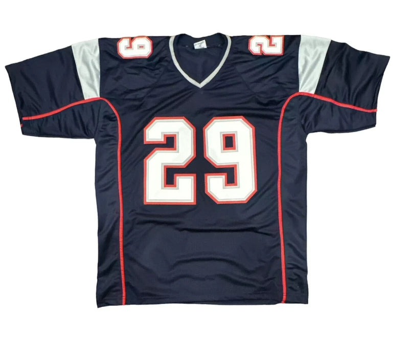 Corey Dillon Signed New England Patriots Custom Jersey Beckett Witness BAS COA