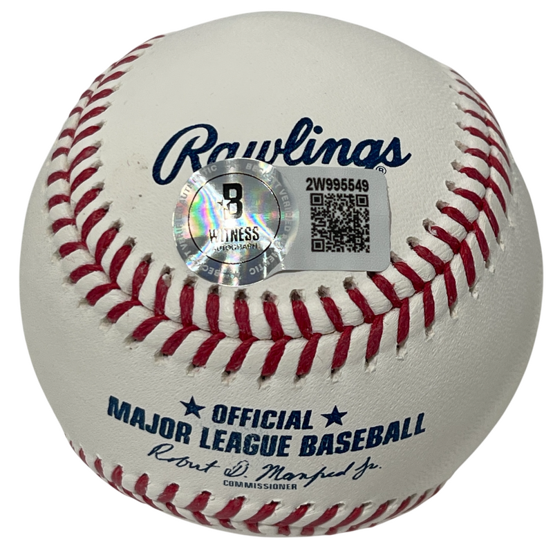 Dale Murphy Signed ROMLB Baseball w/ NL MVP 82 83 Beckett Witness BAS COA