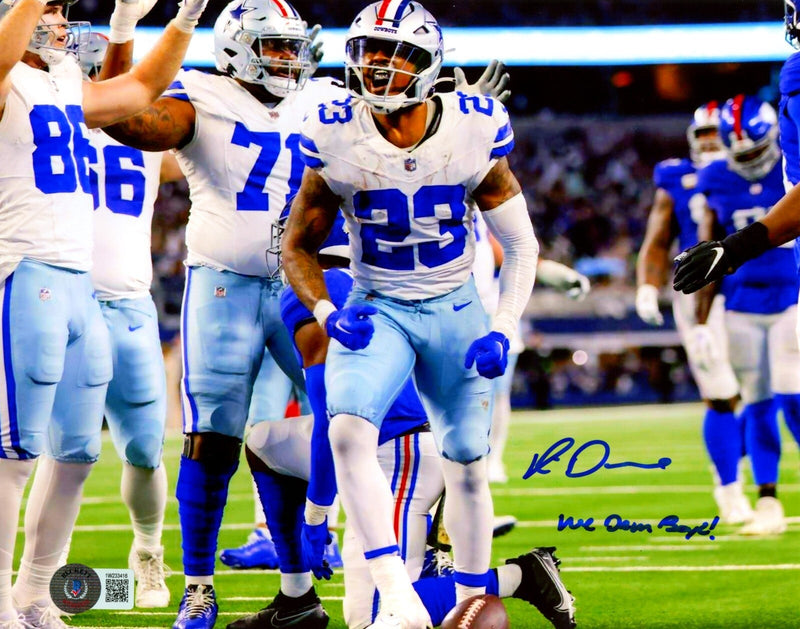 Rico Dowdle Signed Dallas Cowboys 8x10 Photo w/ We Dem Boyz! Beckett BAS COA #1