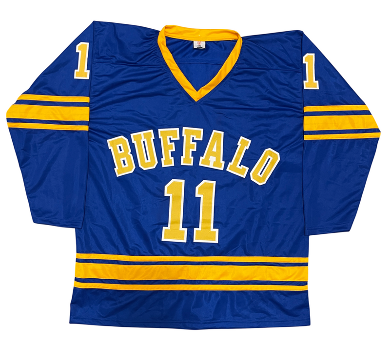 Gilbert Perreault Signed Sabers Custom Jersey w/ HOF 1990 Beckett Wit BAS COA