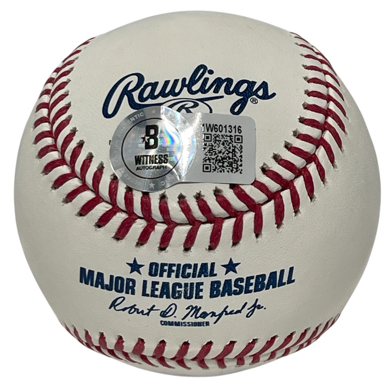 Jameson Taillon Signed Rawlings ROMLB Baseball w/ 2 Ins Beckett Witness BAS COA