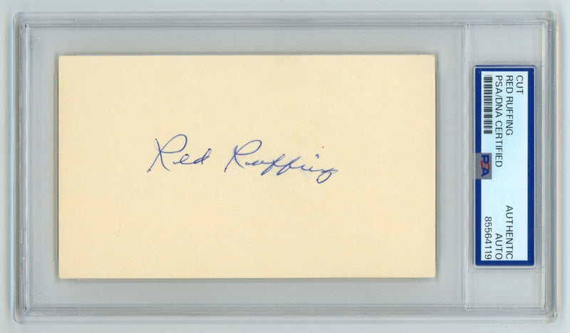 Red Ruffing Signed Autographed 3x5 Index Card Cut PSA DNA Auto NY Yankees B