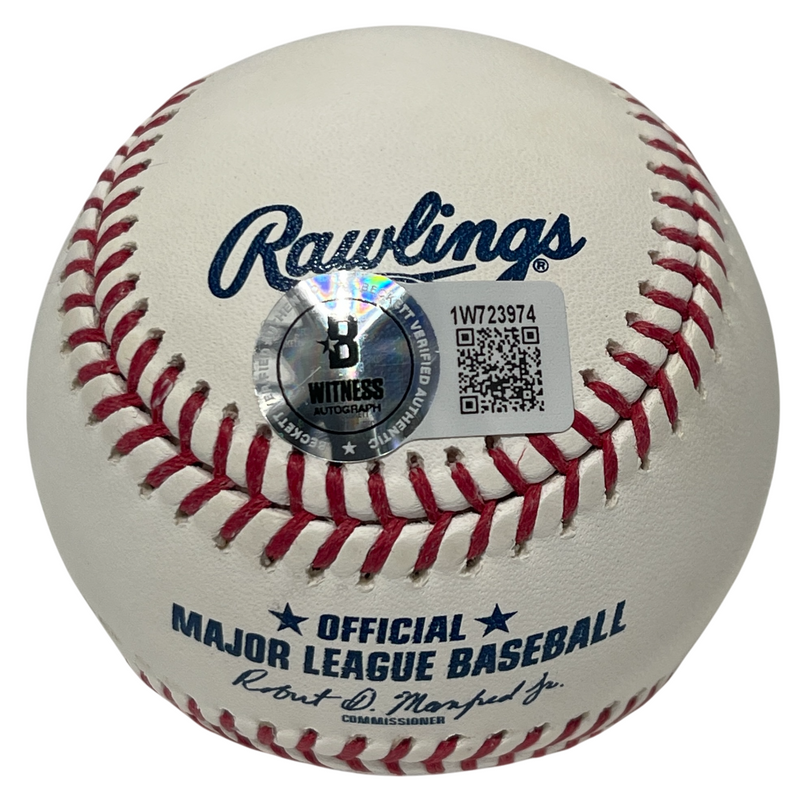 Jose Canseco Signed ROMLB Baseball w/ 4 Insc Godfather Beckett Witness BAS COA