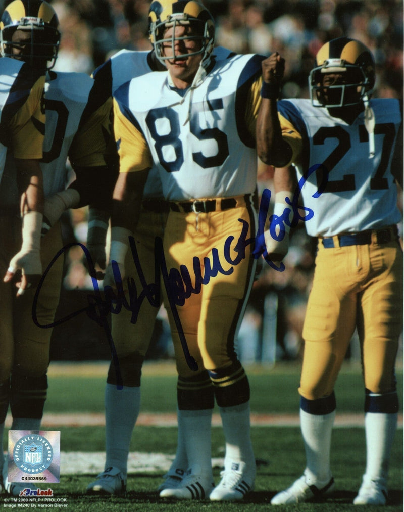 Jack Youngblood Signed Autographed Los Angeles Rams 8x10 Photo LSCM COA