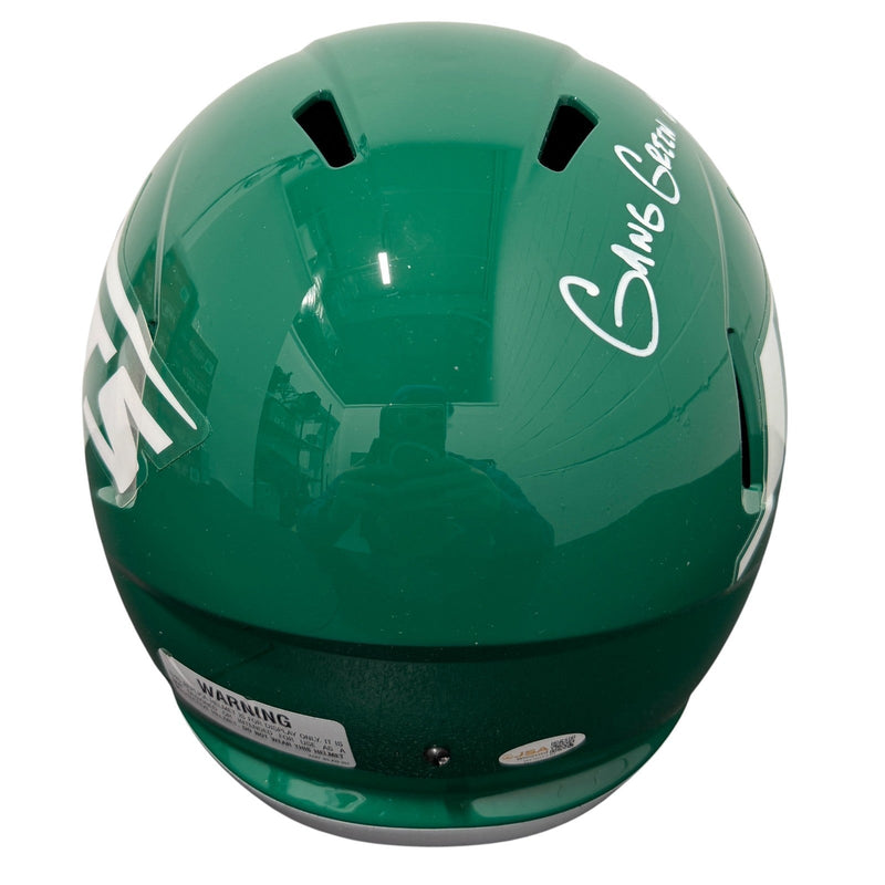 Minkah Fitzpatrick Signed Jets TB FS Full Size Helmet w/ Gang Green JSA W COA