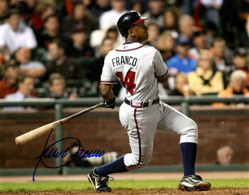 Julio Franco Signed Autographed Atlanta Braves 8x10 Photo LSCM COA
