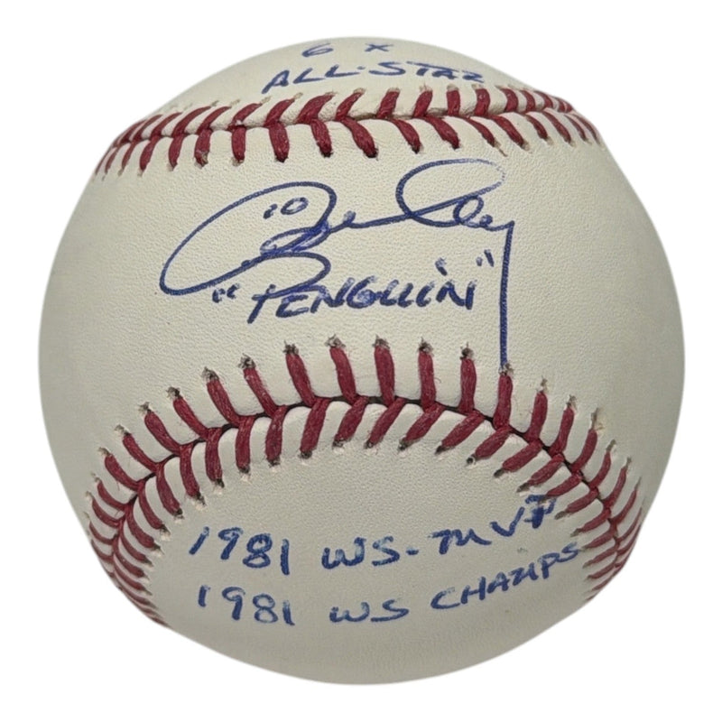 Ron Cey Signed Autographed ROMLB Baseball w/ 4 Insc JSA COA Los Angeles Dodgers