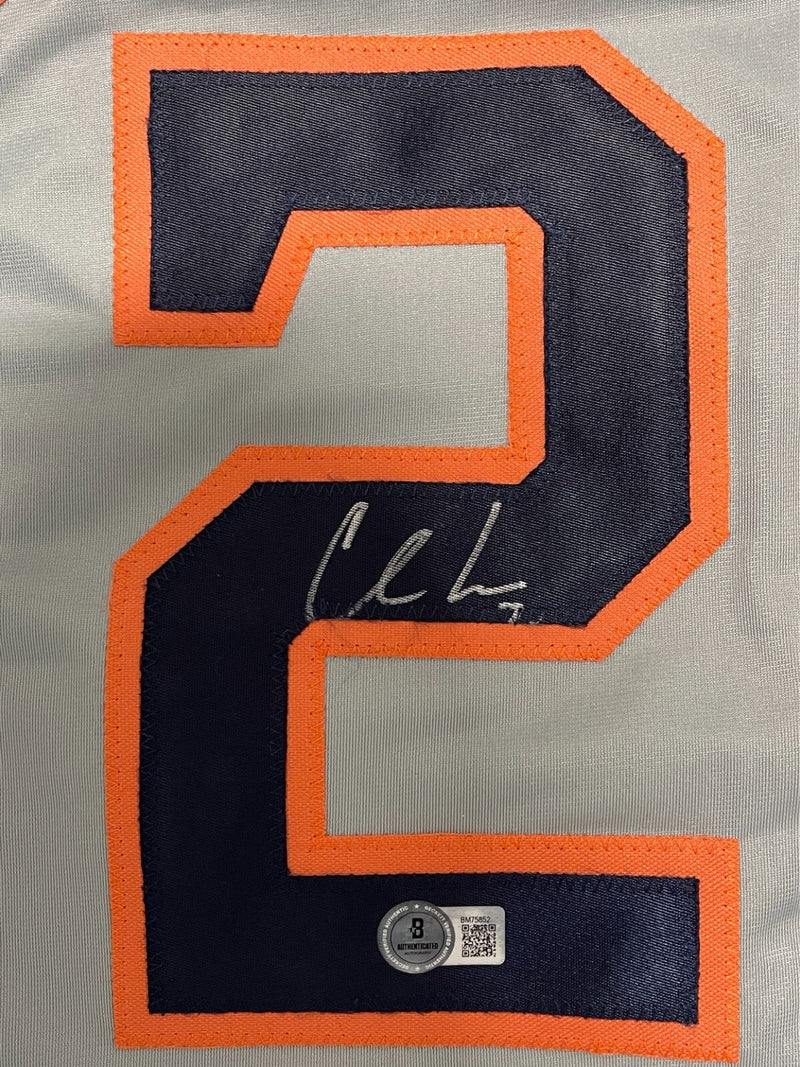 Chas McCormick Signed Houston Astros Custom Jersey Beckett Witness BAS COA