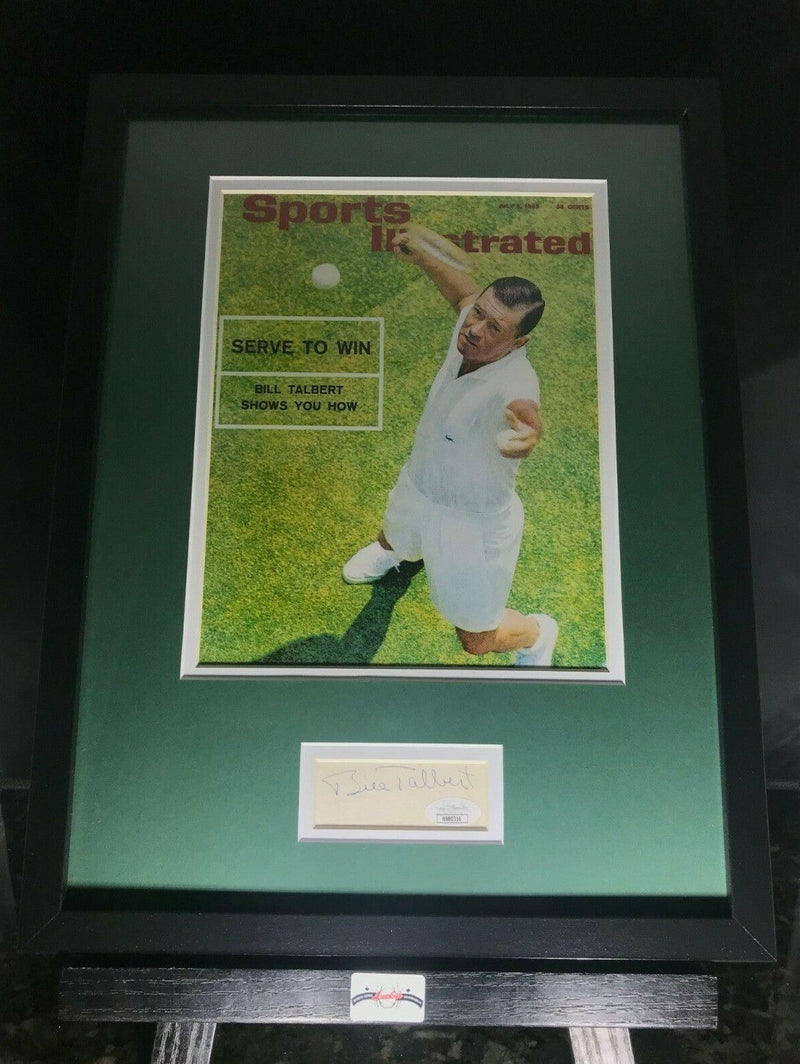 Bill Talbert Signed Autographed 12x16 Framed Photo & Cut JSA COA