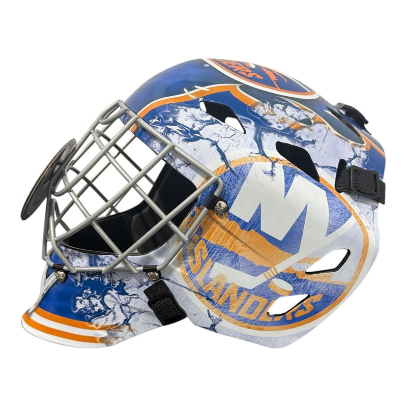 Billy Smith Signed New York Islanders Full Size Goalie Mask w/ 2 Insc JSA W COA