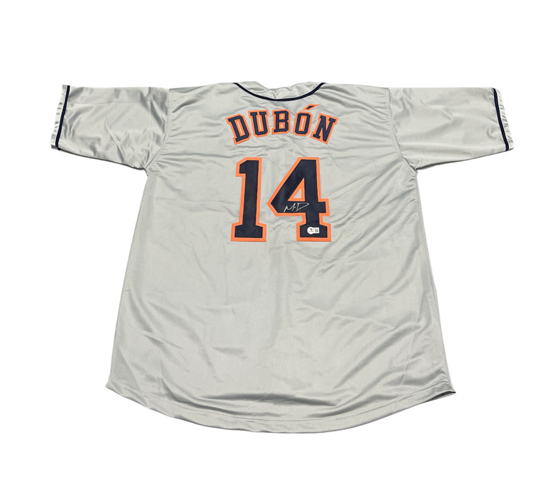 Mauricio Dubon Signed Houston Astros Custom Jersey Beckett Witness BAS COA